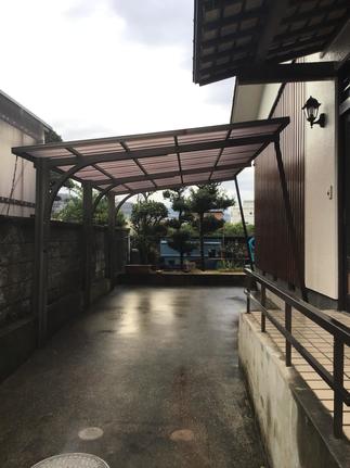 カーポート、外壁施工完了