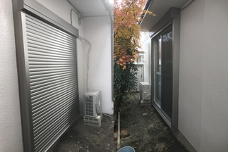 電動シャッター取り付け後