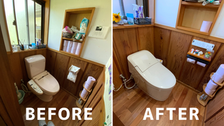 タンクレストイレで見た目がスッキリ