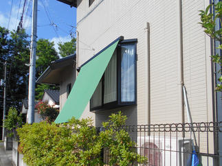 出窓にもスタイルシェードを取り付け