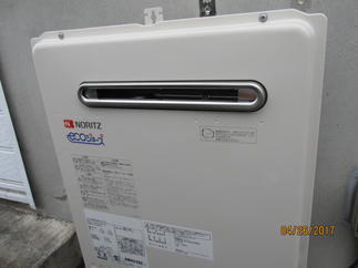 給湯器も新しい製品に交換しました　エコジョーズ