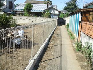 フェンス取付完了