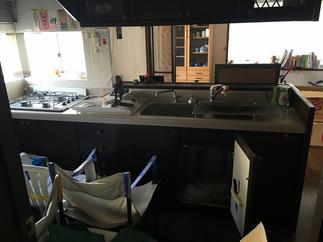 位置変更で、広々キッチン～ダイニング