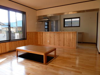 掘りコタツのあるメインリビング