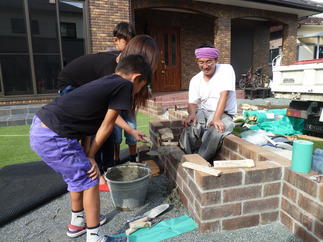 職人さんと共同作業(^O^)／