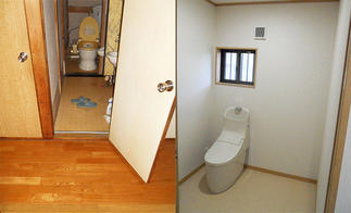 トイレ施工前後
