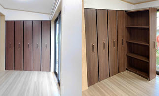 収納式可動本棚