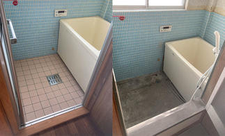 お風呂施工前後比較