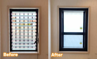 リプラスでトイレの窓を交換