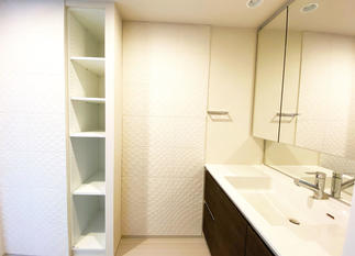 すっきりとした洗面所