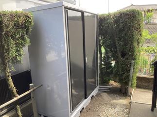 イナバ物置　シンプリー　幅1,520 高さ1,903 奥行755