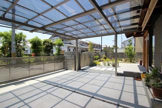 電動のカーポート