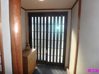 玄関まわり　施工後