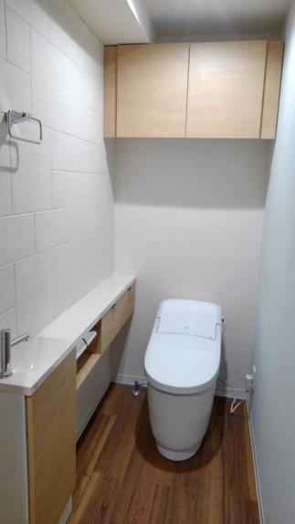 コンパクトでゆとりある空間を演出するトイレ