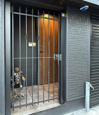 セキュリティを重視したエントランス