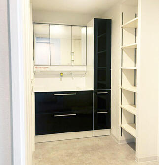 すっきり使いやすい洗面脱衣室