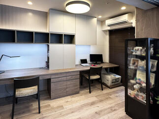 リビングとつながる書斎