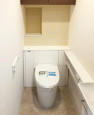 掃除もしやすいすっきりトイレ