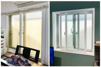 洋室の窓に内窓設置