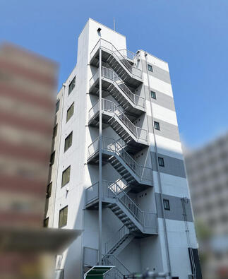 外壁側面の塗装