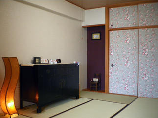 和室　クロス貼替え