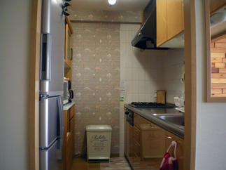 キッチン　クロス貼替え