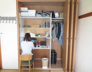押入れを在宅リモートワークでも大活躍なクローゼットに！