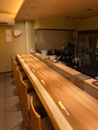 店舗内カウンター