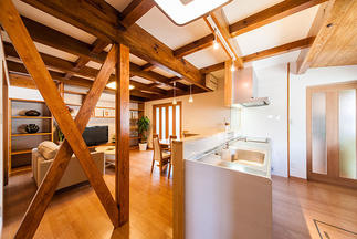 対面式キッチンのLDK