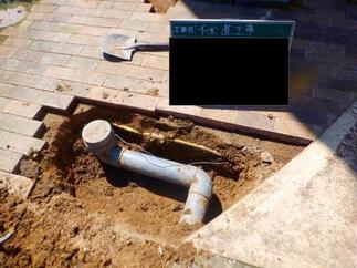 下水接続工事の様子②