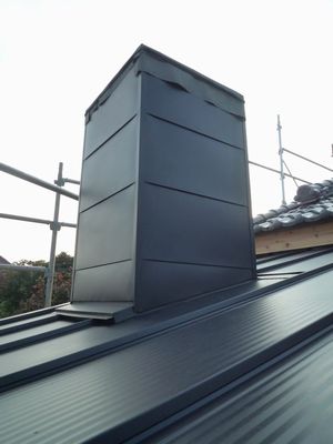 薪ストーブの煙突