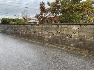 ブロック塀（施工前）