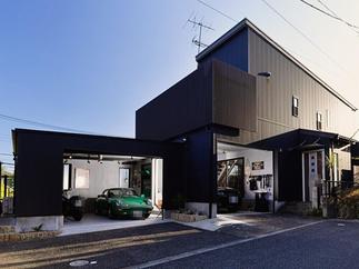 ガレージ増築（外観全体）