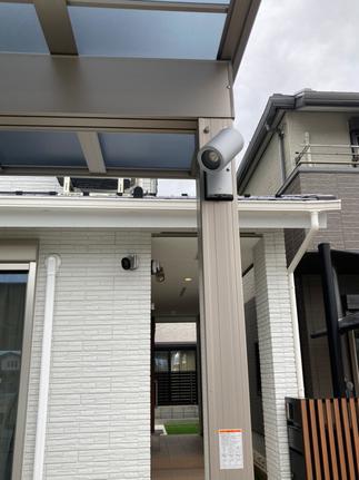 カーポートに人感センサーライト