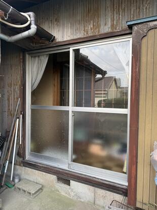 B様邸　ガラス修理工事