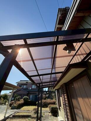 G様邸　ポリカ張替工事
