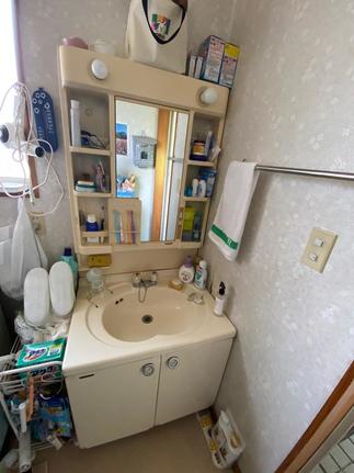洗面工事前