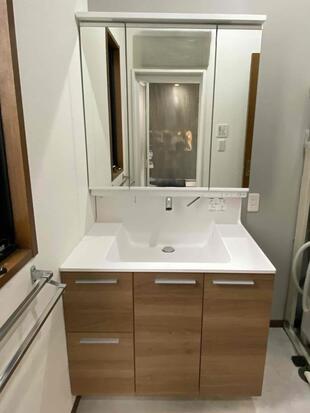 【深谷市】洗面台リフォーム｜LIXIL クレヴィで施工しました