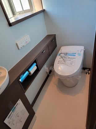 【羽生市】トイレリフォーム｜LIXIL サティスS ですっきり空間に