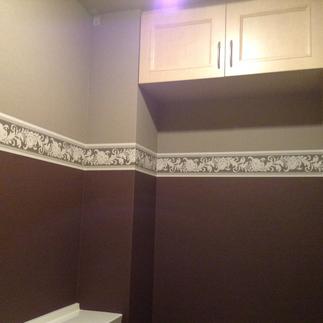 上下壁紙貼分けでがらっと印象が変わります！