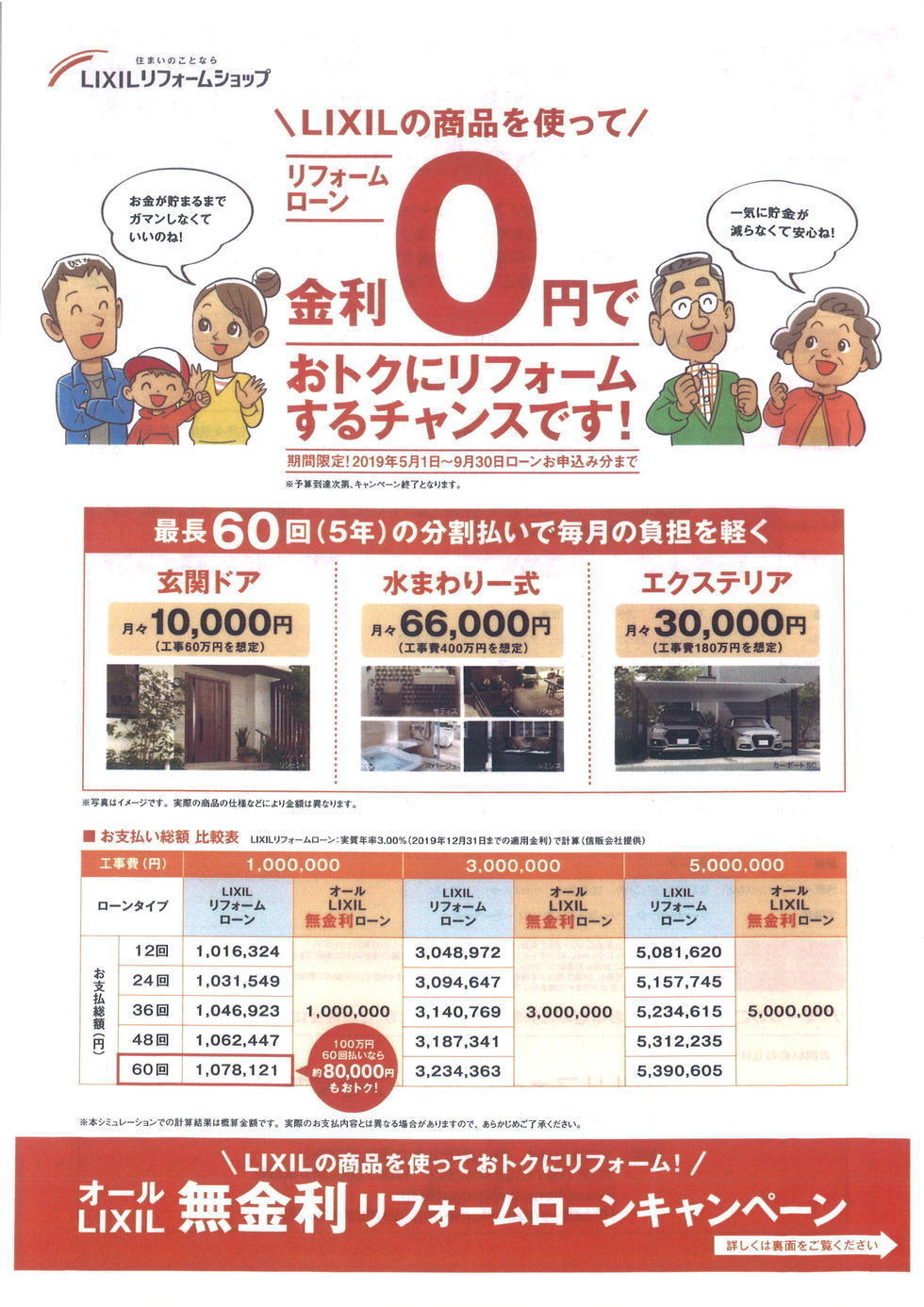 無金利リフォームローンチラシ表.jpgのサムネイル画像