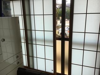 和紙調格子入り複層ｶﾞﾗｽ