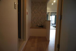 玄関ホール～リビングへのアプローチ