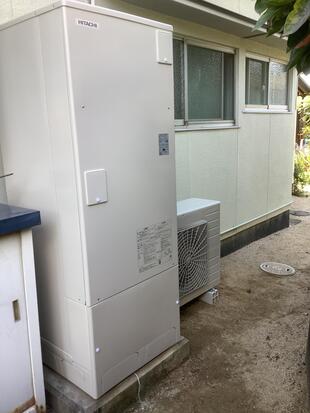 岡山市北区　給湯省エネ事業２０２５年補助金利用エコキュート設置工事