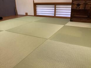 岡山県倉敷市　縁なしたたみ表替え工事事例