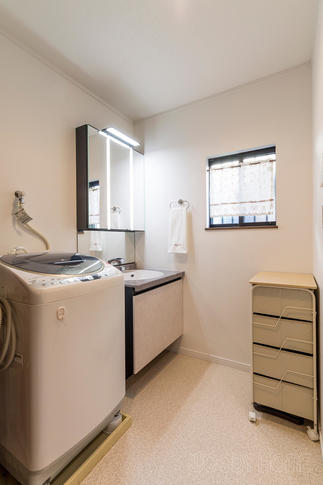 明るくなった洗面脱衣室