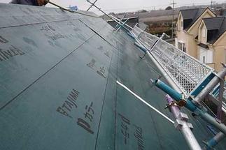 ルーフィング貼り