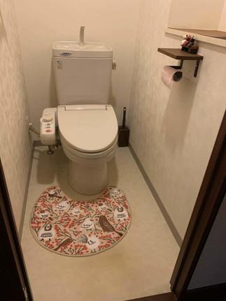 少し寂しい元々のトイレでした