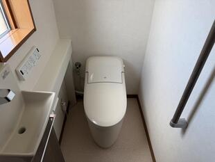 佐倉市　すっきり美しく、使いやすく。プレアスで手洗い付きの快適トイレリフォーム