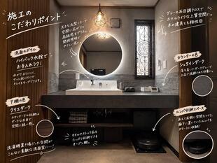 印旛郡　LIXIL「カスタムバニティ」で洗濯機置き場を、ホテルライクな洗面空間へ！